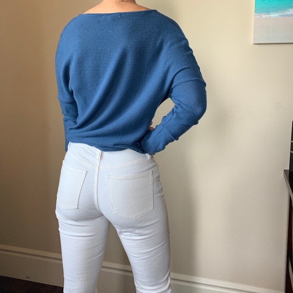 Blue Cross Wrapped Long Sleeve Sweater - Picture 2 of 2